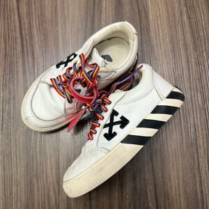 OFF-WHITE toddler sz 28 Vulc Sneakers ‘White Violet’